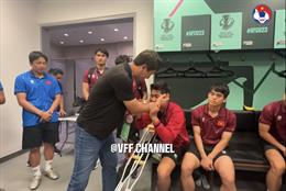 HLV Kim Sang Sik cảm ơn học trò hành trình tại giải châu Á